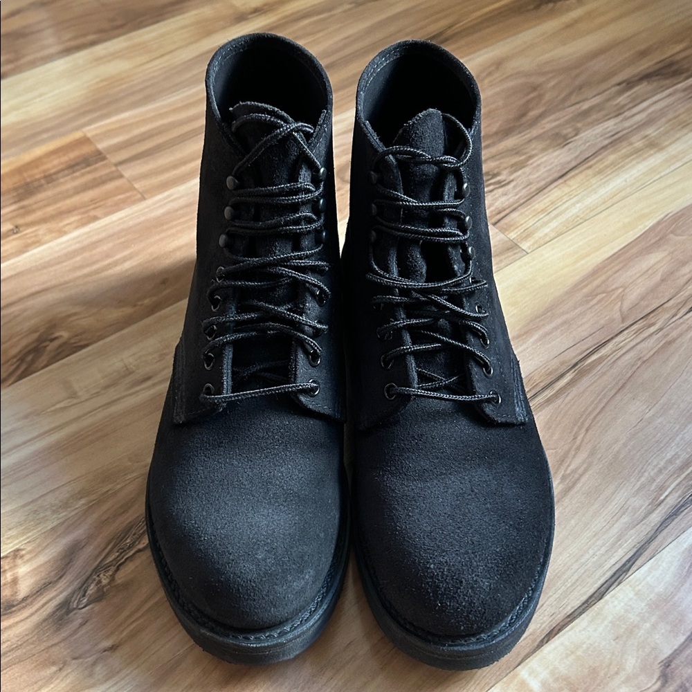 Red Wing 1989 Men's Black Rough Out Suede Boots Limited Edition United Arrows - Picture 2 of 8